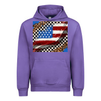 Tulip American flag and racee flag Urban Hoodie - AdoDesignShop