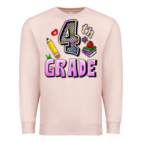 Pale Pink Fourth Grade Premium Sweatshirt - RanaPortraitStore