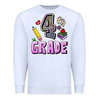 White Fourth Grade Premium Sweatshirt - RanaPortraitStore