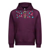 Mauve Wine faith ribbon gemstone Urban Hoodie - JahusDesignShop