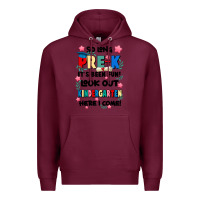 Burgundy so long pre k Premium Hoodie - JahusDesignShop