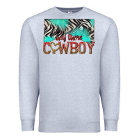 Heather Grey hey there cowboy Premium Sweatshirt - texasbilliewilder