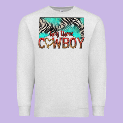 Premium Sweatshirt hey there cowboy