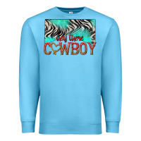 Ocean Blue hey there cowboy Premium Sweatshirt - texasbilliewilder