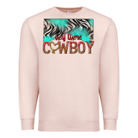 Pale Pink hey there cowboy Premium Sweatshirt - texasbilliewilder