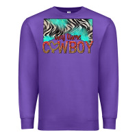 Purple hey there cowboy Premium Sweatshirt - texasbilliewilder