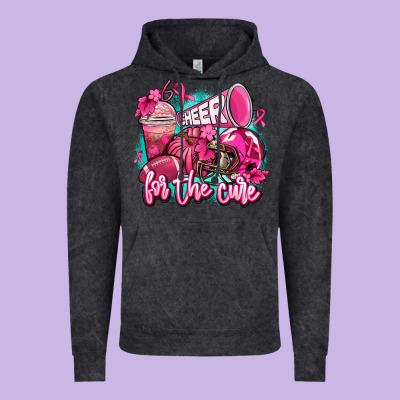 Cheer For The Cure Vintage Hoodie Designed By Adodesignshop