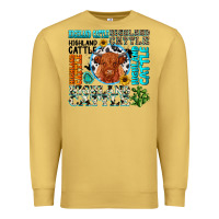 Antique Gold highland cattle Premium Sweatshirt - texasbilliewilder