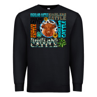 Black highland cattle Premium Sweatshirt - texasbilliewilder