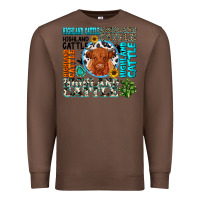 Chestnut highland cattle Premium Sweatshirt - texasbilliewilder