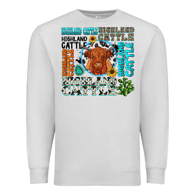 Highland Cattle Premium Sweatshirt by texasbilliewilder | Teevron