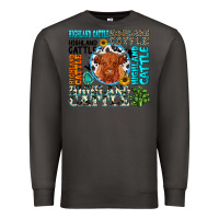 Smoke highland cattle Premium Sweatshirt - texasbilliewilder