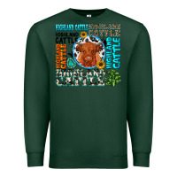 Sports Green highland cattle Premium Sweatshirt - texasbilliewilder