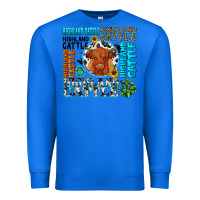 True Royal highland cattle Premium Sweatshirt - texasbilliewilder