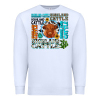 White highland cattle Premium Sweatshirt - texasbilliewilder