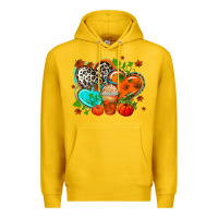 Lemon western leopard  fall   hearts Premium Hoodie - AdoDesignShop