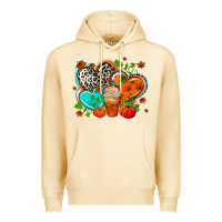 Pina Colada western leopard  fall   hearts Premium Hoodie - AdoDesignShop