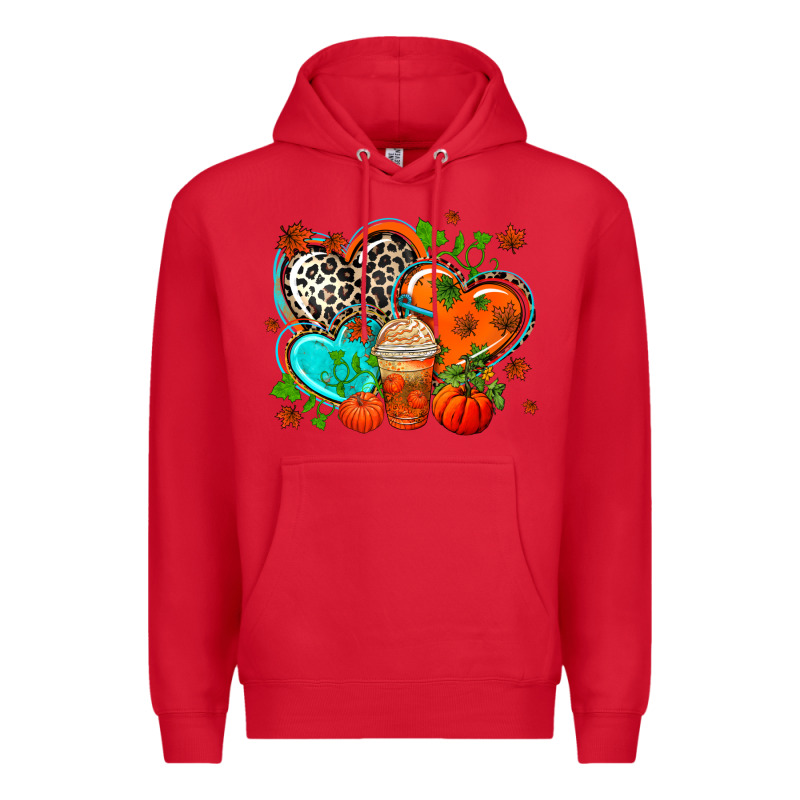 Western Leopard  Fall   Hearts Premium Hoodie by AdoDesignShop | Teevron