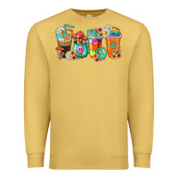 Antique Gold hippie coffee cups Premium Sweatshirt - texasbilliewilder