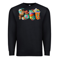 Black hippie coffee cups Premium Sweatshirt - texasbilliewilder