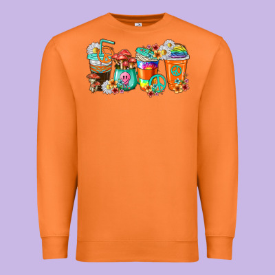 Premium Sweatshirt hippie coffee cups