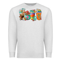 Oatmeal Heather hippie coffee cups Premium Sweatshirt - texasbilliewilder