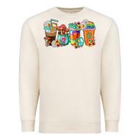 Sandshell hippie coffee cups Premium Sweatshirt - texasbilliewilder