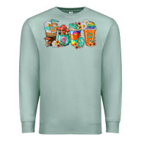 Seafoam hippie coffee cups Premium Sweatshirt - texasbilliewilder