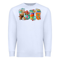 White hippie coffee cups Premium Sweatshirt - texasbilliewilder