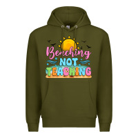 Army Green beaching not teaching black back Premium Hoodie - JahusDesignShop