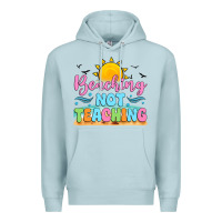 Blue Mist beaching not teaching black back Premium Hoodie - JahusDesignShop
