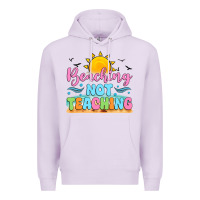 Lilac beaching not teaching black back Premium Hoodie - JahusDesignShop