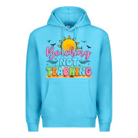 Ocean Blue beaching not teaching black back Premium Hoodie - JahusDesignShop
