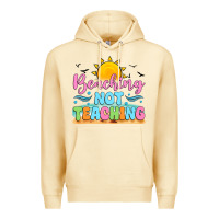 Pina Colada beaching not teaching black back Premium Hoodie - JahusDesignShop