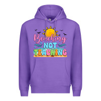 Purple beaching not teaching black back Premium Hoodie - JahusDesignShop