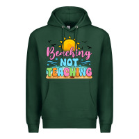 Sports Green beaching not teaching black back Premium Hoodie - JahusDesignShop