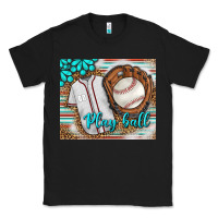 Black Baseball Play Ball With Leopard Mousepad Classic Tee - BundleAndBundleShop