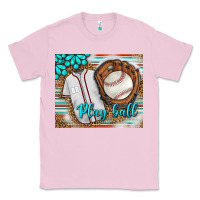 Bubblegum Pink Baseball Play Ball With Leopard Mousepad Classic Tee - BundleAndBundleShop