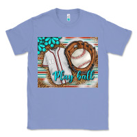 Colony Blue Baseball Play Ball With Leopard Mousepad Classic Tee - BundleAndBundleShop
