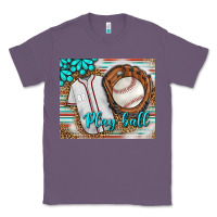 Lavender Baseball Play Ball With Leopard Mousepad Classic Tee - BundleAndBundleShop