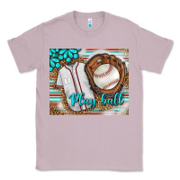 Lilac Baseball Play Ball With Leopard Mousepad Classic Tee - BundleAndBundleShop