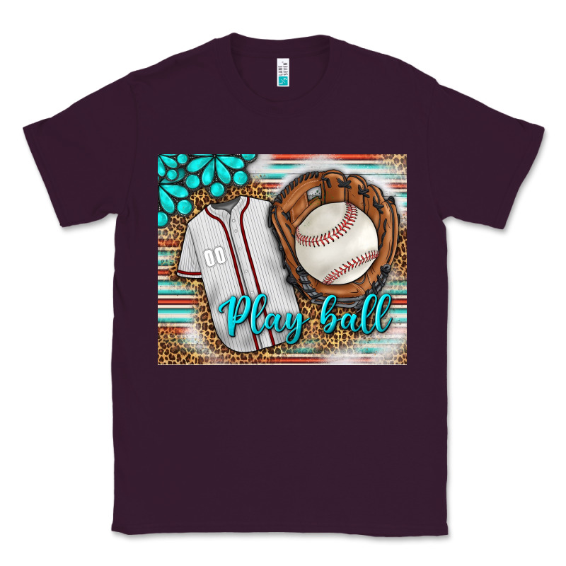 Baseball Play Ball With Leopard Mousepad Classic Tee by BundleAndBundleShop | Teevron