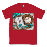 Red Baseball Play Ball With Leopard Mousepad Classic Tee - BundleAndBundleShop