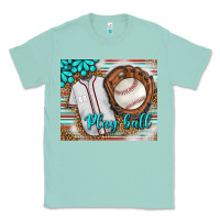 Seafoam Baseball Play Ball With Leopard Mousepad Classic Tee - BundleAndBundleShop