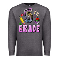 Charcoal Heather Fifth Grade Premium Sweatshirt - RanaPortraitStore