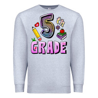 Heather Grey Fifth Grade Premium Sweatshirt - RanaPortraitStore