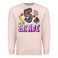 Pale Pink Fifth Grade Premium Sweatshirt - RanaPortraitStore