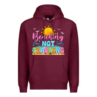 Burgundy beaching not teaching Premium Hoodie - JahusDesignShop