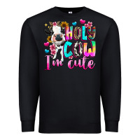 Black holy cow  m cute Premium Sweatshirt - texasbilliewilder