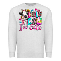 Oatmeal Heather holy cow  m cute Premium Sweatshirt - texasbilliewilder